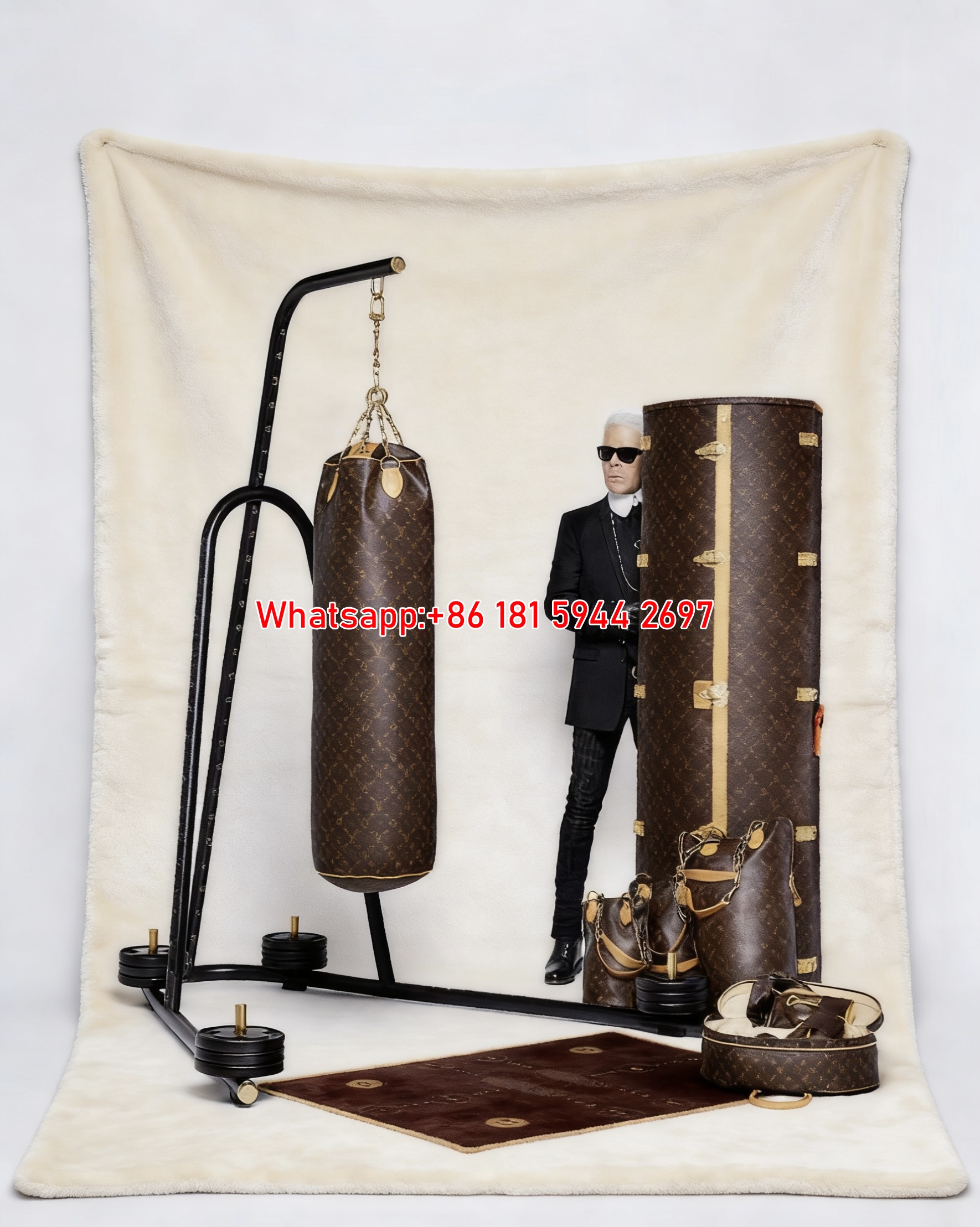 LV Luxury Gym Blanket Monogram Boxing LV Throw 183